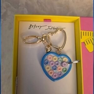 Keychain Betsey Johnson Fruit Loops cereal bowl bag charm/keychain! NIB